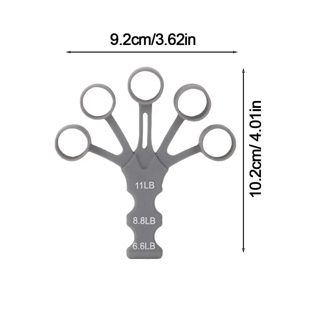 Fortalecedor de Dedos e Pulso em Silicone | Ajustável para Treino de Pegada